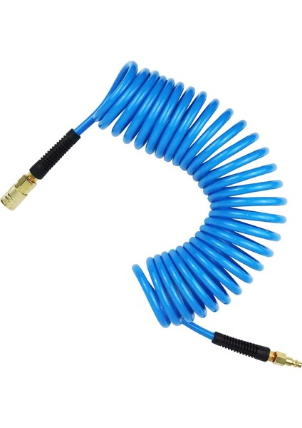 Hava Hortumu, Bükülme Kısıtlayıcılı 1/4 Inç x 25 Ft Hava Kompresörü Hortumu, 1/4 Inç Endüstriyel Hızlı Bağlantı Parçası ve Tapa (Yurt Dışından)