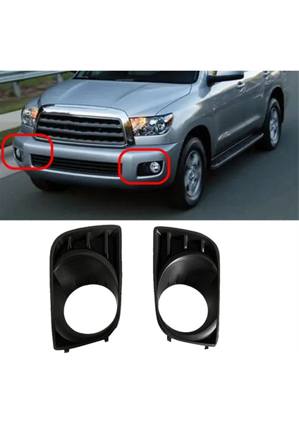Toyota Sequoia 2008-2016 Sis Lambası Çerçevesi Için 1 Çift Araba Ön Tampon Sis Lambası Çerçevesi Kapağı 81482-0C021 81481-0C021 (Yurt Dışından) fırsatları