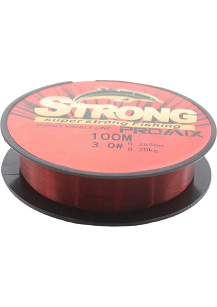 100M Şeffaf Naylon Misina Misinası Kırmızı Ana Misina Alt Misina Misinası Misina Numarası 0,8 Kırmızı (Yurt Dışından)