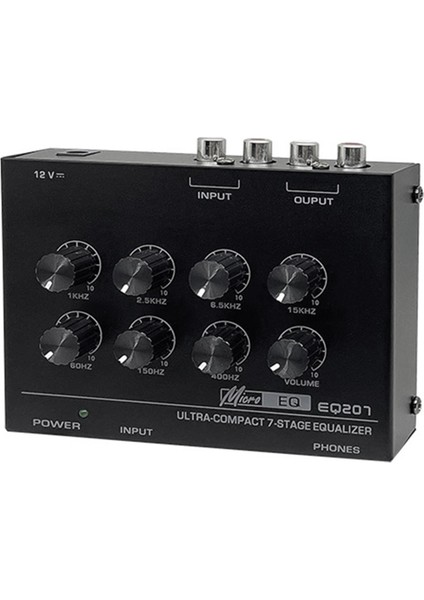 Preamp EQ207 7 Bant Ekolayzer Ses Değiştiriciler DC12V Güç Girişi Ses Mikseri Abd Fişi (Yurt Dışından)