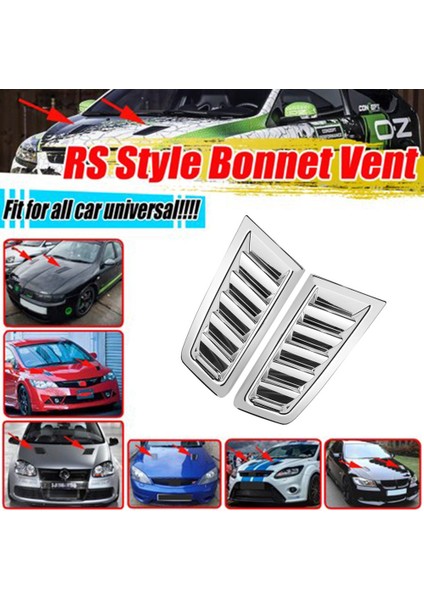 Ford Focus Mk2 St, Fiesta ve Mustang Için Evrensel Araç Ön Motor Kaputu Havalandırma Menfezleri Kaput Hava Çıkışı Krom (Yurt Dışından) fiyatları