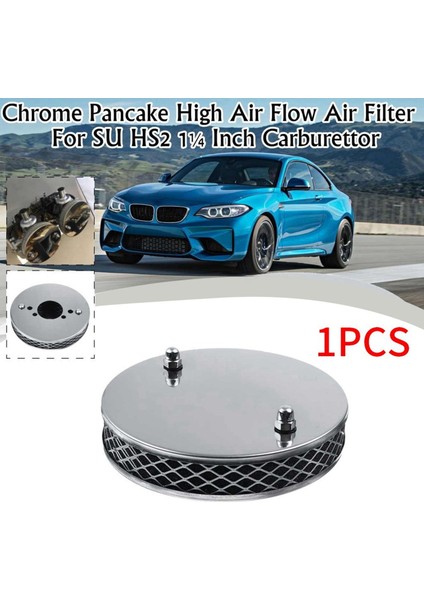 1 Adet Araba Krom Gözleme Yüksek Hava Akışı Hava Filtresi Tüm 1.25 Inç Su Hs2 Karbüratörler 14X3 cm (Yurt Dışından) modelleri