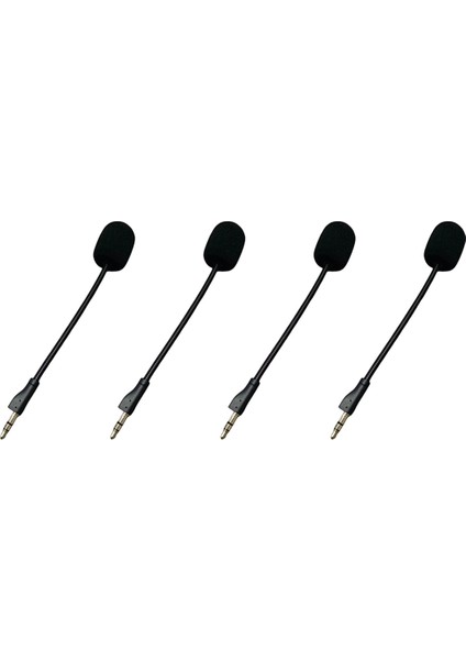 Logitech G Pro G Pro x Oyun Kulaklıkları Için Yedek 3,5 mm Mikrofon, E-Spor Oyun Mikrofonu, Bükülebilir Oyun Mikrofonu 4 Adet (Yurt Dışından)