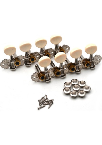 Mandolin Akort Burguları Seti Sağ ve Sol El Akort Burguları 8 Telli Burgu Başlıkları Mandolin Enstrüman Aksesuarları (Yurt Dışından)