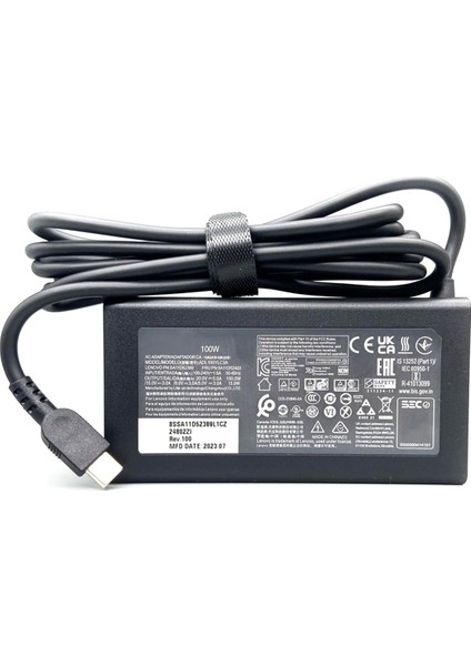 Lenovo Idea Pad5 PRO16 Güç Kaynağı ADL100YLC3A Ab Fişi Için 20V 5A 100W USB C Type-C Dizüstü Bilgisayar Şarj Cihazı Ac Adaptörü (Yurt Dışından)