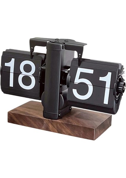 Çevirmeli Masa Saati Çok Fonksiyonlu Dekor Vintage Yaratıcı Masa Saati Oturma Odası Kafe Ev Otel Için Mekanik Çevirmeli Saat (Yurt Dışından)