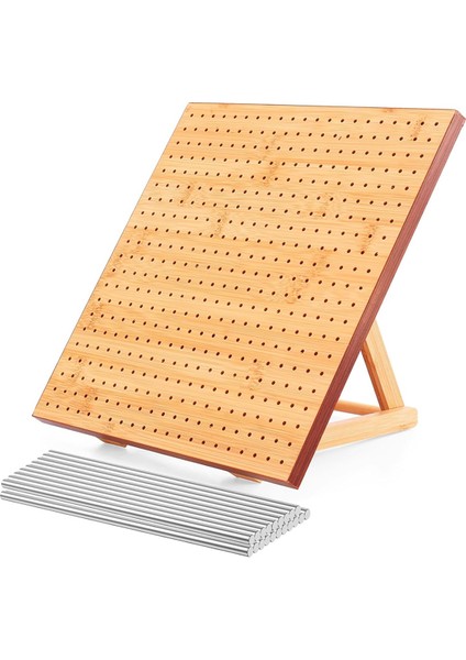 20 Pim/çivi ile 11,4 Inç Tığ Işi Blokaj Tahtası, Tığ Işi Örgü, Ahşap Tığ Işi Için Blokaj Tahtası (Yurt Dışından)