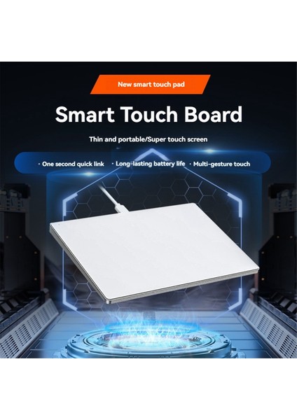 USB Kablolu Çoklu Dokunmatik Izleme Paneli Ince Dokunmatik Yüzey Faresi Windows Masaüstü/dizüstü Bilgisayar/pc Beyaz (Yurt Dışından)