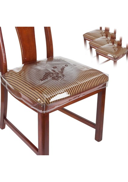 Plastik Sandalye Kılıfları, Yemek Sandalyeleri Için Plastik Koltuk Kılıfları, Sandalye Koruyucu, Vinil, Minderler Için Su Geçirmez, Kediler Için 4'lü Paket (Yurt Dışından)