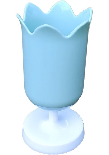 Lale Kalemlik Kız Kalp Kalemlik Makyaj Fırçası Saklama Kovası Retro Çiçek Süsleri Fotoğraf Aksesuarları (Yurt Dışından)