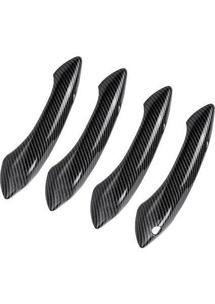 Abs Karbon Fiber Dış Dış Kapı Kolu Koruyucu Kapak Trim-Bmw 5 6 7 Serisi F07 F10 F11 F06 F12 F13 F01 F02 (Yurt Dışından)