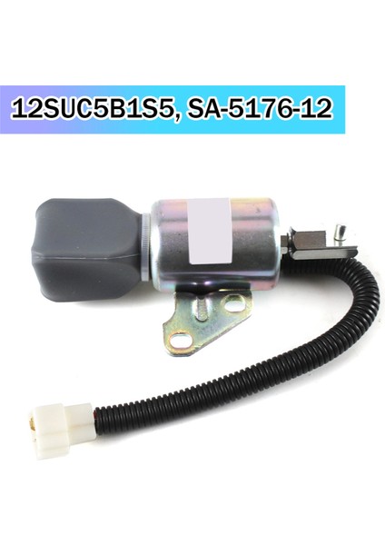 Kubota D722 D902 Z482 1756ES-12SUC5B1S5 SA-5176-12 Için 12V Yakıt Kapatma/kapatma Solenoid Valfi (Yurt Dışından)