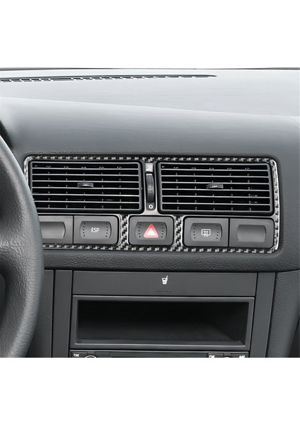 Vw Golf 4 Mk4 1999-2004 Yumuşak Karbon Fiber Araç Merkezi Kontrol Klima Çıkış Havalandırma Kapağı Aksesuarları (Yurt Dışından) fırsatları