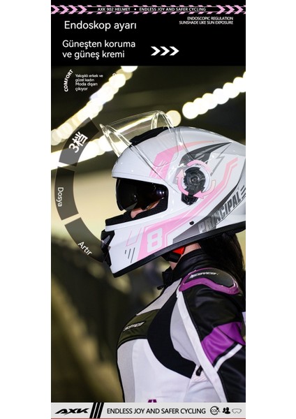 Erkekler ve Kadınlar Için 3c Sertifikalı Motosiklet Kaskı, Sis Önleyici ve Sıcak Kış Motosiklet Tam Kaplı Çift Lensli Tam Kask-Dört Mevsim Modeli (Yurt Dışından) modelleri