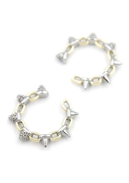 2'li Kıkırdak Küpe - Altın