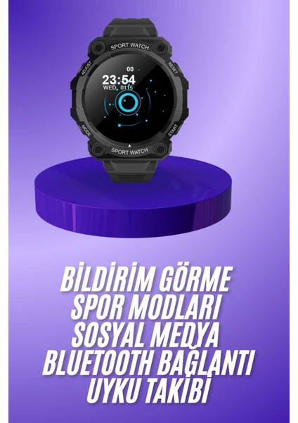 Çok Renkli Akıllı Saat, Bluetooth Bağlantılı, Su Geçirmez, Android ve Ios Uyumlu fiyatları
