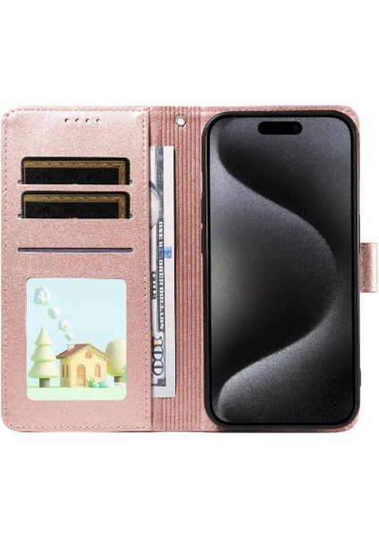 iPhone 15 Plus Sevimli Karikatür Köpek Manyetik Deri Kapaklı Koruyucu Telefon Kılıfı Cüzdan Kart Tutucu Bilek Kayışı (Yurt Dışından) fırsatları