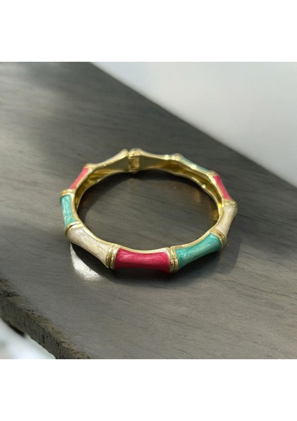 Renkli Mineli Kemik Bileklik