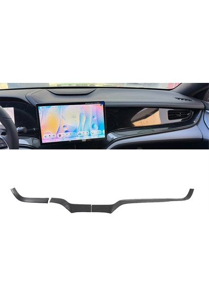 Araba Merkezi Gösterge Tablosu Trim Dekorasyon Şeridi Byd Cout / Byd Atto 4 Için Karbon Fiber Renk (Yurt Dışından) fiyatları