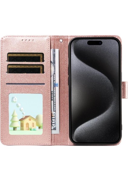 iPhone 13 Pro Max Sevimli Karikatür Köpek Manyetik Deri Kapaklı Koruyucu Telefon Kılıfı Cüzdan Kart Tutucu Bilek Kayışı (Yurt Dışından) indirimleri