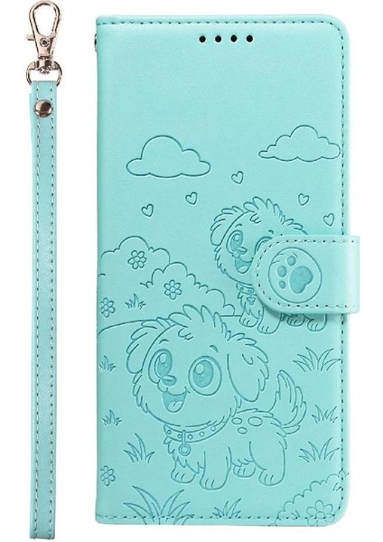 iPhone 15 Plus Sevimli Karikatür Köpek Manyetik Deri Kapaklı Koruyucu Telefon Kılıfı Cüzdan Kart Tutucu Bilek Kayışı (Yurt Dışından) indirimleri