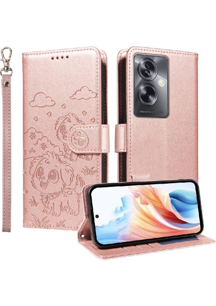 Oppo A79 5g Sevimli Karikatür Köpek Manyetik Deri Kapaklı Koruyucu Telefon Kılıfı Cüzdan Kart Tutucu Bilek Kayışı (Yurt Dışından) indirimleri