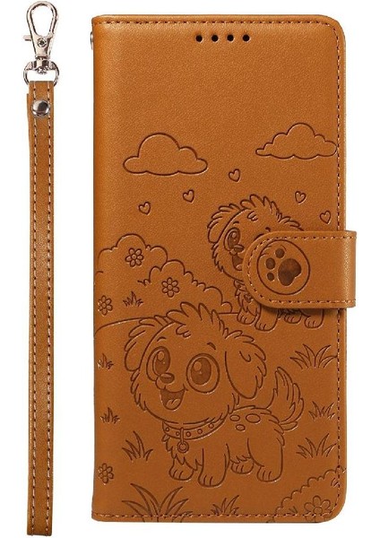 Xiaomi Redmi 13 4g Sevimli Karikatür Köpek Manyetik Deri Kapaklı Koruyucu Telefon Kılıfı Cüzdan Kart Tutucu Bilek Kayışı (Yurt Dışından) fiyatları