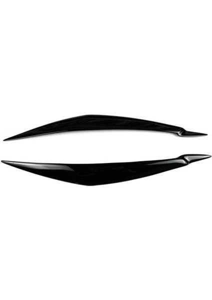 Bmw E71 X6 2008-2015 E70 X5M 2006-2013 Araba Parlak Siyah Farlar Kaş Göz Kapağı Trim Kapağı Sticker Reçine (Yurt Dışından)