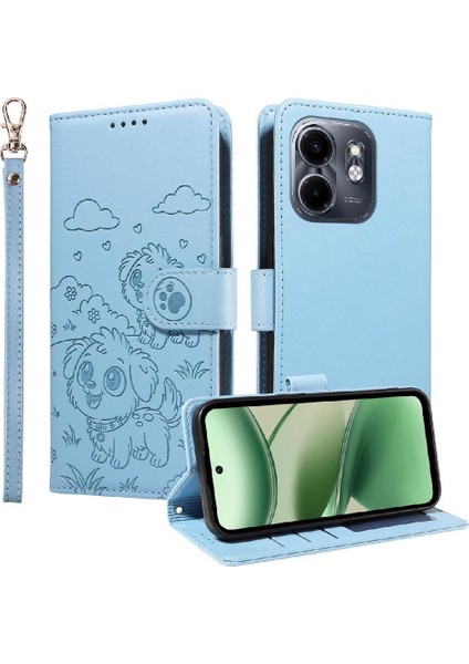Infinix Smart 9 4g Sevimli Karikatür Köpek Manyetik Deri Kapaklı Koruyucu Telefon Kılıfı Cüzdan Kart Tutucu Bilek Kayışı (Yurt Dışından) indirimleri