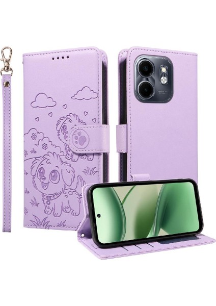 Infinix Smart 9 4g Sevimli Karikatür Köpek Manyetik Deri Kapaklı Koruyucu Telefon Kılıfı Cüzdan Kart Tutucu Bilek Kayışı (Yurt Dışından) indirimleri