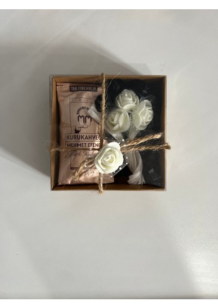 Sevgiliye Özel-Nişan-Kına-Söz Gibi Özel Günlerinizde Sevdiklerinize Hediye Edebiliceğiniz 10 Adet Çiçek ve Kahve Kraft Kutu