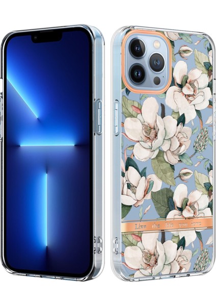 iPhone 15 Pro Için Çiçekler ve Bitkiler Tpu Kılıfı (Yurt Dışından)