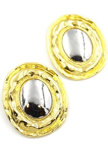 Metal Küpe - Altın