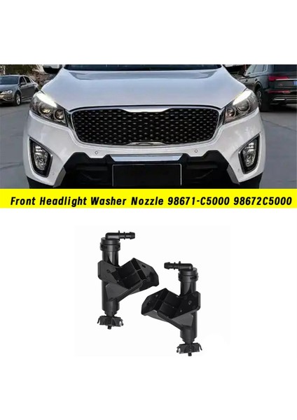 Kia Sorento 2015-2018 Için 1 Çift Ön Far Yıkama Memesi 98671-C5000 98672C5000 Far Silecek Temizleme Spreyi (Yurt Dışından) indirimleri