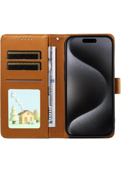 Xiaomi Redmi 14C 4g/5g Sevimli Karikatür Köpek Manyetik Deri Kapaklı Koruyucu Telefon Kılıfı Cüzdan Kart Tutucu Bilek Kayışı (Yurt Dışından) fiyatları
