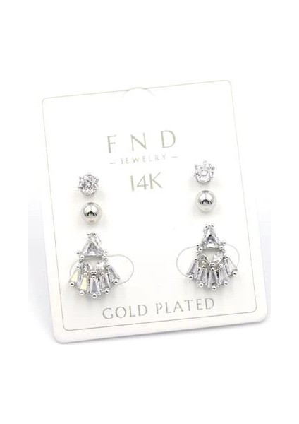 Çoklu Taşlı Küpe - Gümüş fiyatları