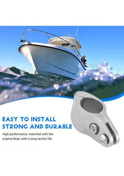 25 mm Tekne Bimini Üstü Menteşeli Çeneli Kaydırmalı Deniz Donanımı 316 Paslanmaz Çelik 2 Vida ile Kolay Kurulum (Yurt Dışından) indirimleri