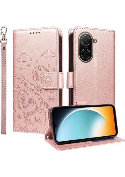 Xiaomi Redmi A5 4g Sevimli Karikatür Köpek Manyetik Deri Kapaklı Koruyucu Telefon Kılıfı Cüzdan Kart Tutucu Bilek Kayışı (Yurt Dışından) fırsatları
