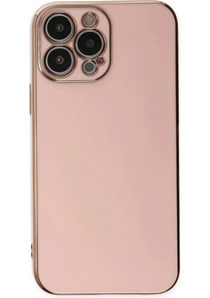 iPhone 15 Pro Max Kılıf Volet Silikon - Pembe