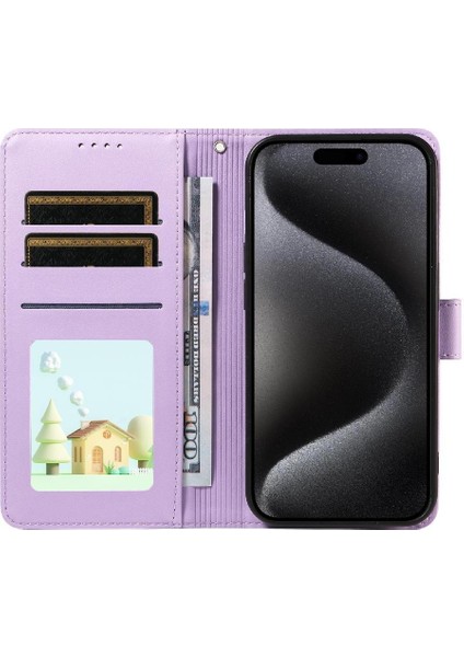 iPhone 16 Sevimli Karikatür Köpek Manyetik Deri Kapaklı Koruyucu Telefon Kılıfı Cüzdan Kart Tutucu Bilek Kayışı (Yurt Dışından) fiyatları