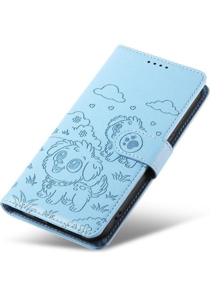 iPhone 11 Pro Max Sevimli Karikatür Köpek Manyetik Deri Kapaklı Koruyucu Telefon Kılıfı Cüzdan Kart Tutucu Bilek Kayışı (Yurt Dışından) modelleri