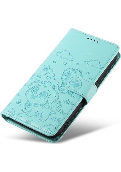Tecno Pop 9 Sevimli Karikatür Köpek Manyetik Deri Kapaklı Koruyucu Telefon Kılıfı Cüzdan Kart Tutucu Bilek Kayışı (Yurt Dışından) indirimleri