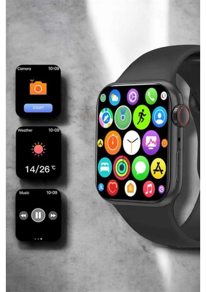 44MM Çelik Kasa Akıllı Saat, OLED Ekran ve Gelişmiş Sağlık Takibi