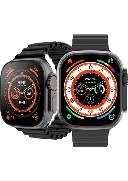 T 800 Ultra Akıllı Saat, Kordon Hediyeli, 49 Mm, Android ve Ios Uyumlu Siyah modelleri