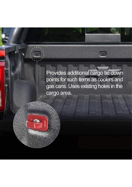 Kırmızı Kamyon Kasası Yan Duvar Ankrajları 4 Parça Set Bağlama Ankrajı Chevy Silverdo Kamyonet Ankrajı Kamyon Kasası (Yurt Dışından) modelleri