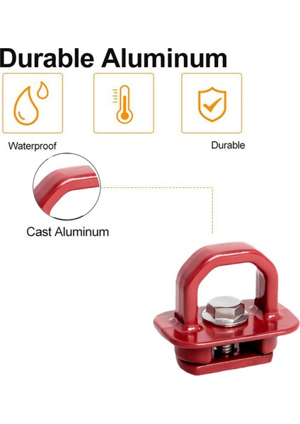 Kırmızı Kamyon Kasası Yan Duvar Ankrajları 4 Parça Set Bağlama Ankrajı Chevy Silverdo Kamyonet Ankrajı Kamyon Kasası (Yurt Dışından) indirimleri