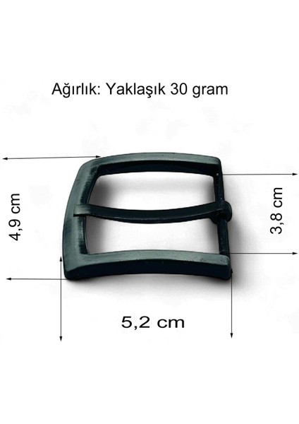 Kemer Tokası 3,8 cm Siyah Silme 1 Adet modelleri
