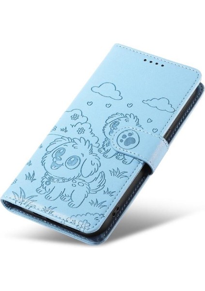 Xiaomi 15 Ultra Sevimli Karikatür Köpek Manyetik Deri Kapaklı Koruyucu Telefon Kılıfı Cüzdan Kart Tutucu Bilek Kayışı (Yurt Dışından) modelleri