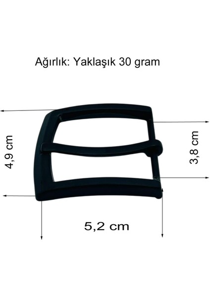 Kemer Tokası 3,8 cm Siyah Boyalı 1 Adet modelleri