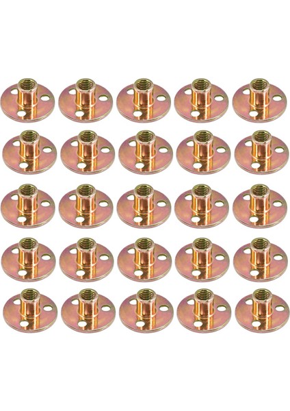 M10 Demir Plaka Somunu Üç Delikli Flanş Somunları Bağlantı Dişi Mobilya Bağlantı Elemanı Kilidi Kanepe Aksesuar Bağlantı Elemanı T Somunları (Yurt Dışından)